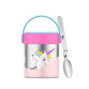 rabitat Mealmate Vacuum Insulated Food Jar | Stainless Steel Food Jar For Kids (Mealmate 418Ml, Sizzle, Blue)