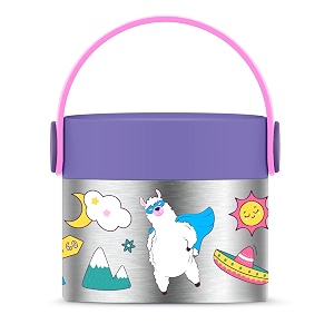 rabitat snackmate - chatter box i baby formula  snack food jar  stainless steel food jar for kids 218ml