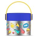 rabitat SNACKMATE - Mad Eye I Baby Formula + Snack Food Jar | Stainless Steel Food Jar for Kids (218ml)