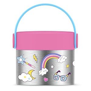rabitat snackmate - sizzle i baby formula  snack food jar  stainless steel food jar for kids 218ml