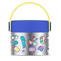 rabitat SNACKMATE - Spunky I Baby Formula + Snack Food Jar | Stainless Steel Food Jar for Kids (218ml)