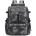 Rabjen Fishing Tackle Backpack, 45L Storage Waterproof Travel Bag Store Fishing Gear with Insulated Top Pocket