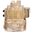Rabjen Fishing Tackle Backpack with Rod Holders, Bottle Holder, Storage Bag Store Fishing Gear