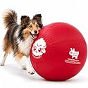 Race&amp;Herd 22" Original Herding Ball — Cover, Inner Ball &amp; Pump (Cherry)