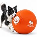 Race&amp;Herd 25" Original Herding Ball — Cover, Inner Ball &amp; Pump (Tangerine)