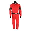 RaceQuip 110012RQP 110 Series 1-Pc Driving Suit SFI 3.2A/1 Red/Black Small