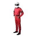 RaceQuip 110015RQP 110 Series 1-Pc Race Suit SFI 3.2A/1 Red/Black Stripe Large