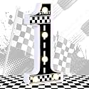 Racing Car Light up Numbers Checkered Birthday Decorations Happy Birthday Light up Sign Racetrack Inspired Decor Cars Theme Birthday Party Decorations Night Light for Racing Party Supplies (Number 1)