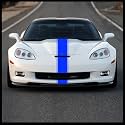 Racing Stripes - 4" 7" 12" - Various Sizes - Vinyl Decal for Car Truck JDM Import Euro Black Red White Silver Pink Lime Green (7"x72", Blue)