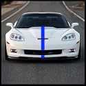 Racing Stripes - 4" 7" 12" - Various Sizes - Vinyl Decal for Car Truck JDM Import Euro Black Red White Silver Pink Lime Green (2"x72", Blue)
