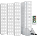 Racokky Under Cabinet Lighting with Remote, Motion Activated Closet Light