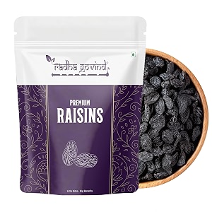 Radha Govind Black Raisins Seedless Dried