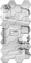 RadhaKripa Hexagon 28 Silver 3D Mirror Stickers Wall Stickers Acrylic Stickers Pack of 28