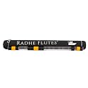 Radhe Flutes | Acrylic Bansuri | C Natural | Right Handed | Middle Octave (19 inch) With Hard Cover | With Velvet Cover and Paper Tube (Transparent Flute With Black & Orange Threads)