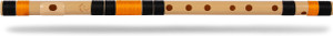 radhe flutes c natural middle octave right hand 19 inches pvc flute