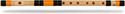 Radhe Flutes C Natural Middle Octave RIGHT Hand (19 Inches) PVC Flute