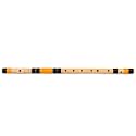 Radhe Flutes | G Natural Right Handed Base Bansuri | Black & Orange| Tuned With Tanpura A=440Hz | PVC Flute + Hindi & English Flute Lessons