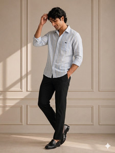 Radhe Shyam Men Regular Fit Striped Spread