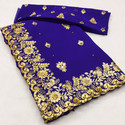 Radheradhey Embroidered Floral Print Bollywood Georgette Saree