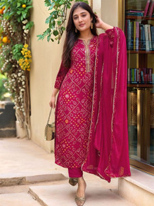 RADHEY RADHEY SILK MILL Women Kurta Churidar