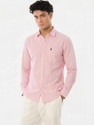 RADHIKA FASHION HOUSE Men Striped Casual Pink
