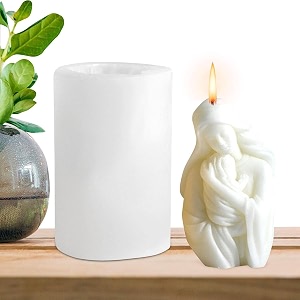 radiance store 3d silicone candle mold - mother hug baby vertical mould for resin and candle making