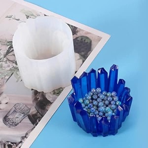 t light tealight holder amp pen stand candle holder mouldmold  diwali silicone casting mould diy mould epoxy resin molud mould - 1 pc