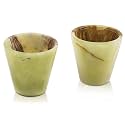 Radicaln Marble Shot Glasses Set of 2-2" Small Shot Glass Set for Bar