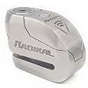 RADIKAL RK14S Premium Motorcycle Alarm Disk Lock 120dB On/Off, Warning LED Alert, SRA &amp; Sold-Secure-Gold Approved Security Anti-Theft Brake Disc Lock for Motorbike, 14mm Double Locking Stainless Steel