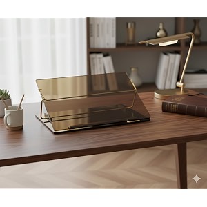 writing table top elevator desk small size - 1216 inch 8 mm smoke colour pure acrylic sheet product with one year warranty