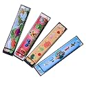 Harmonica Colorful Kids Musical Instruments Toys Children Cartoon Pattern Mouth Organ Random Color and Design (Multi Color,Pack of 2)