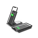 RAEGR Arc 1100 [2-in-1] 10W+5W Wireless Charger Foldable Stand [with 2 Type-C Cables] |10W for iPhone 14/13/12/SE Series | 7.5W for Galaxy Note 20/10/S22/S23 Series & 5W for Qi-Enabled Phones, AirPods