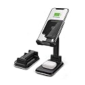 RAEGR Arc 1200 [2-in-1] Adjustable Wireless Charging Stand | with 2 Type-C Cables | 10W for iPhone 13/12/SE/11/X Series,8/8+, 7.5W-Galaxy Note 20/10/9/S22 Series &amp; 5W for AirPods &amp; All Qi-Enabled Phones