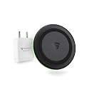 RAEGR Arc 500 Type-C PD | Made in India | Qi-Certified 10W Wireless Charger | with QC Adapter , INDIAN PIN| 2 Type-C Cables | for iPhone 13/12/SE/11/X Series,8/8+, Note 20/10/9/S22/S21/S20/S10 Series &amp; 5W for All Qi-Enabl