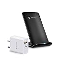 RAEGR Arc 700 Wireless Charging Stand 15W Type-C [with 20W PD Adapter, 2 Type-C Cables] [Made in India] Qi-Certified with Fireproof ABS for iPhone 13/12/11/X/8 Series,