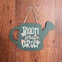 Wooden Bloom and Grow Wall decor hanging for Home Decor (9.5 X 5.5 Inches,SWH16)