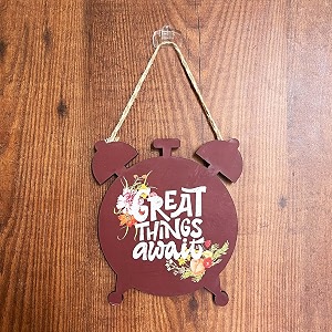 wooden great things await wall hanging for home decor 7x6 inchesswh9