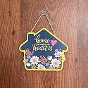 Wooden Home Heart Wall hanging for Home Decor (7X6 Inches,SWH7)