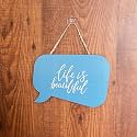Wooden Live is beautiful Wall decor hanging for Home Decor (9X12 Inches,SWH6)