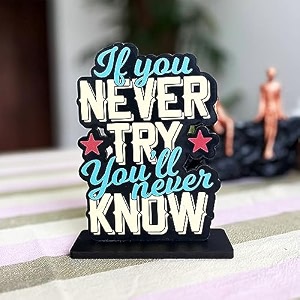 wooden if you never try study office table decor showpiece home decor items sqn36 size 6x6 inches wood