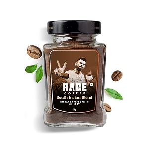 rage coffee dark south indian filter coffee - 75 gms  instant coffee with chicory filter coffee powder  authentic south indian filter coffee guaranteed  slow roasted for intense flavour