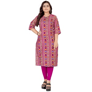Raghav Silk Cotton Blend Straight Kurti for