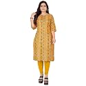 Raghav Silk Cotton Blend Straight Kurti for