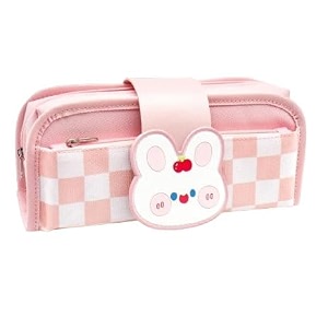 2 in 1 pink multifunctional pencil pouch aesthetic pencil case for girls large capacity best thing to put pen pencil sharpener rubber best gift for girl39s