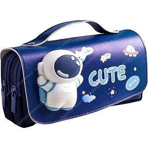 cartoon theme 3d eva pencil case - multipurpose zipper pouch for kids girls - pen and pencil bag for school stationery storage box cute
