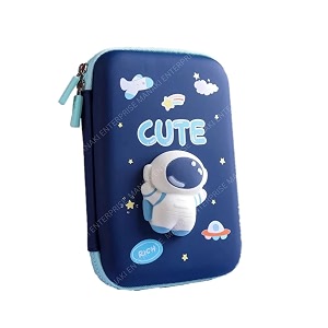 cartoon theme pencil case - 3d eva pencil case pouch multipurpose zipper pencil case for kids pen and pencil bag for school kids girls stationery storage box cute big
