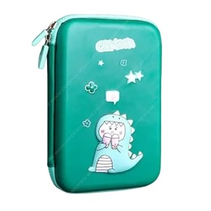 cartoon theme 3d eva pencil case - multipurpose zipper pouch for kids pen bag for school girls stationery storage box dinosaur big