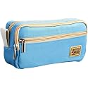 Large Capacity Pencil Case 3 Compartment Cute Aesthetic Pencil Case,Large Capacity Pen Pencil Pouch Multifunctional Stationery Organizer for School (Cute Aesthetic-Sky Blue)