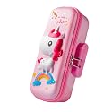 2 in 1 Purple Multifunctional Pencil Pouch Aesthetic Pencil Case for Girls Large Capacity Best Thing to Put Pen Pencil Sharpener Rubber, Best Gift for Girl's