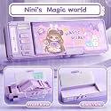 Multifunctional Magic World Lock Compass Box for Girls, Kids Pencil Box for Boys,Girls, Magnetic &amp; Passworld Lock Compass Box for Boys Girl Theme Return Gifts for Kids